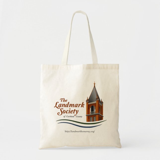 Historic Homer Landmark Society Logo Tote Bag (Front)