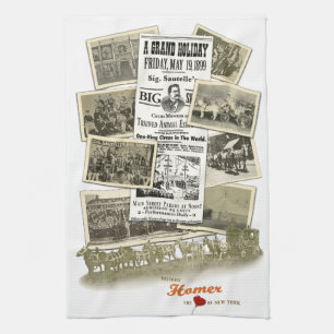 Historic Homer NY Sig Sautelle Circus Towel