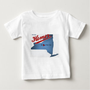 HIstoric Homer: The Heart of NY Baby T-Shirt