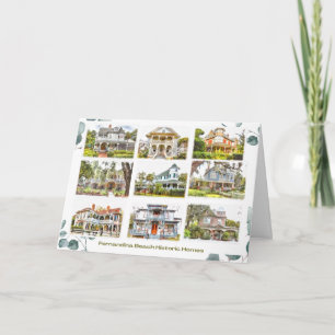 Historic Homes of Fernandina Beach 5x7 Note Card