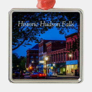 Historic Hudson Falls Metal Ornament