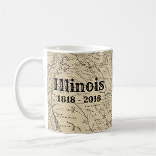 Historic Illinois Bicentennial Coffee Mug
