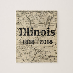 Historic Illinois Bicentennial Jigsaw Puzzle