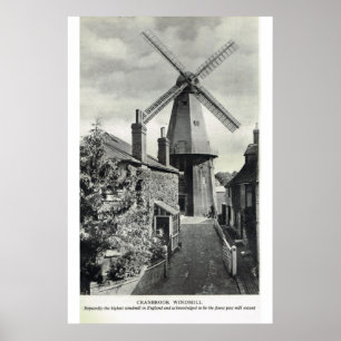 Historic Kent, Cranbrook Windmill Poster