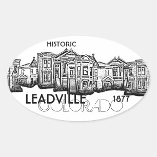 Historic Leadville Colorado vintage stickers