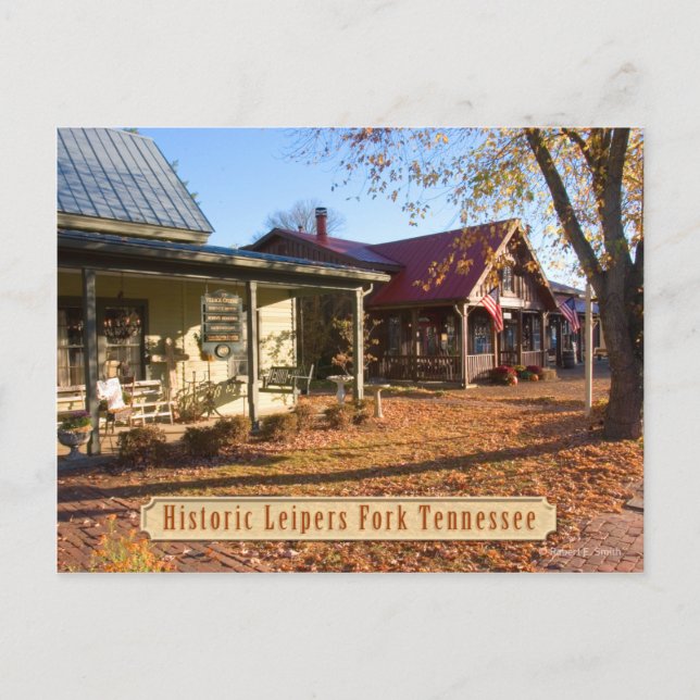 Historic Leipers Fork Tennessee Postcard (Front)