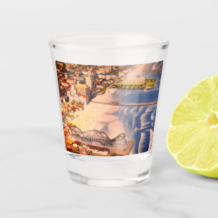 Historic Long Beach, CA Boardwalk - Vintage Photo Shot Glass