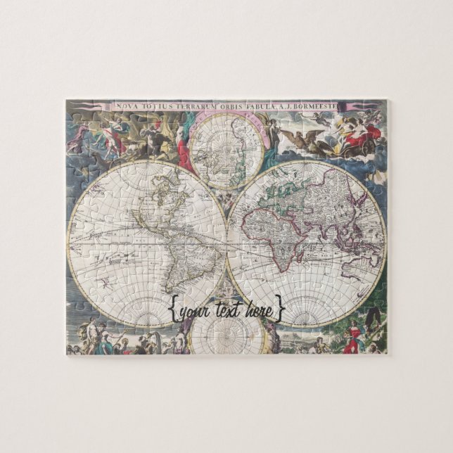 Historic Map - Nova Totius Terrarum Orbis Tabula Jigsaw Puzzle (Horizontal)