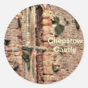Historic Mediaeval Chepstow Castle Window Classic Round Sticker