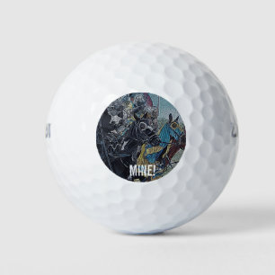 historic mediaeval knights jousting on horses golf balls