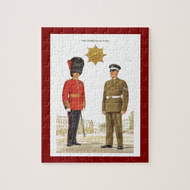Historic military Uniforms, Coldstream Guards Jigsaw Puzzle (Vertical)