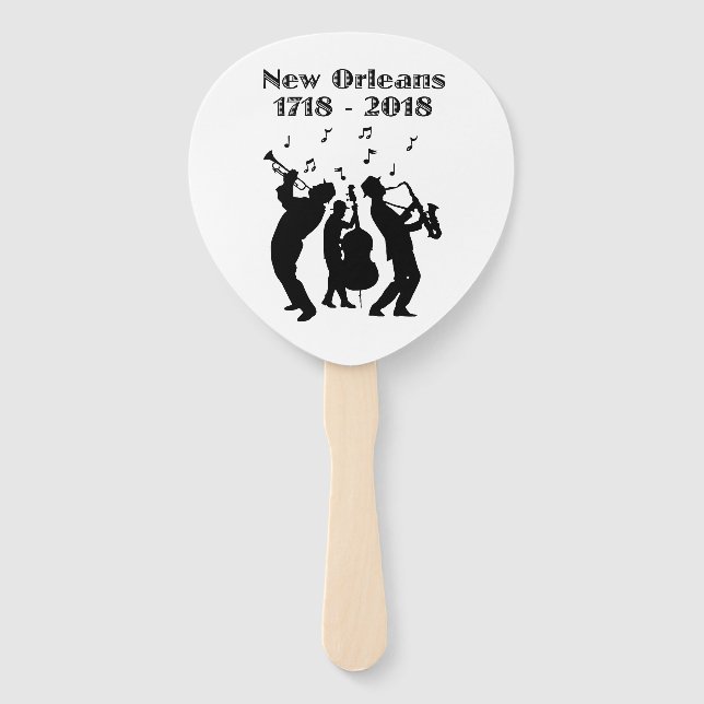 Historic New Orleans Tricentennial Hand Fan (Front)
