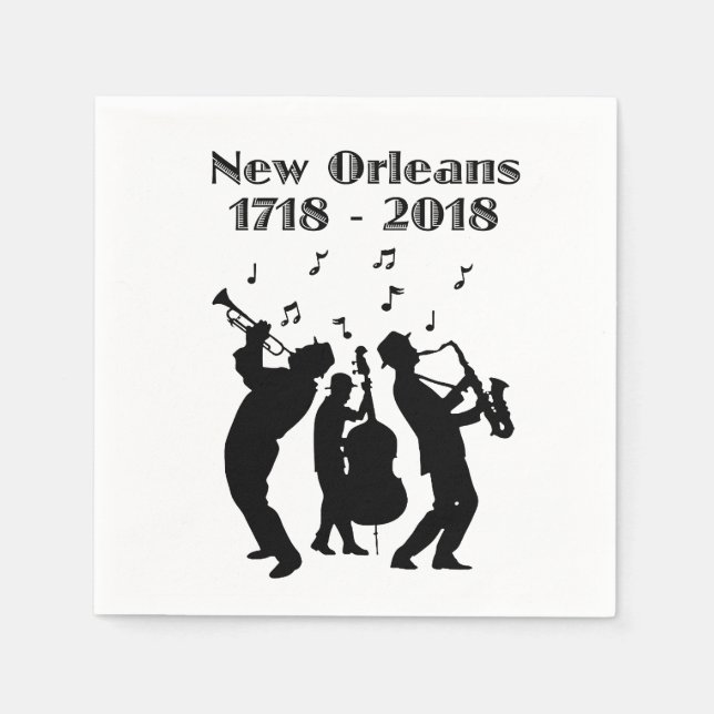 Historic New Orleans Tricentennial Napkin (Front)