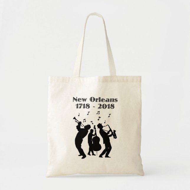 Historic New Orleans Tricentennial Tote Bag (Front)