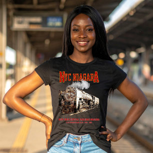 Historic NYC Niagara Train Steam Locomotive T-Shirt