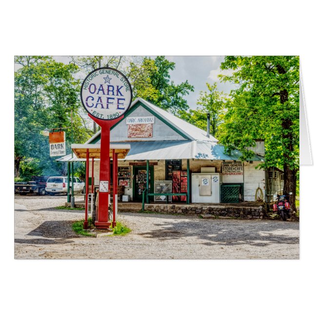 Historic Oark General Store Greeting Card (Front Horizontal)