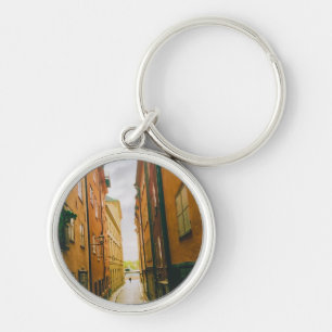 Historic old town, Gamla Stan, Stockholm, Sweden Key Ring
