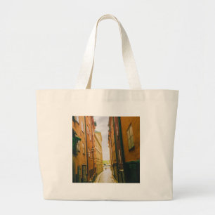 Historic old town, Gamla Stan, Stockholm, Sweden Large Tote Bag