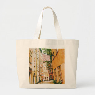 Historic old town, Gamla Stan, Stockholm, Sweden Large Tote Bag