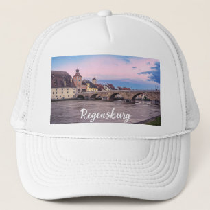Historic old town in Regensburg, Germany Trucker Hat