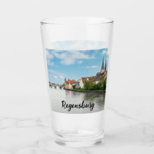 Historic old town of Regensburg, Germany Glass