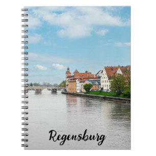 Historic old town of Regensburg, Germany Notebook
