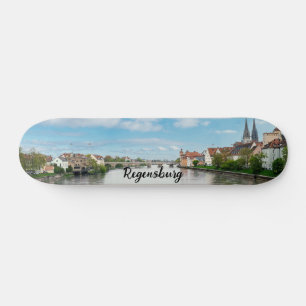 Historic old town of Regensburg, Germany Skateboard