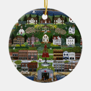 Historic Port Townsend, Washington Ceramic Ornament