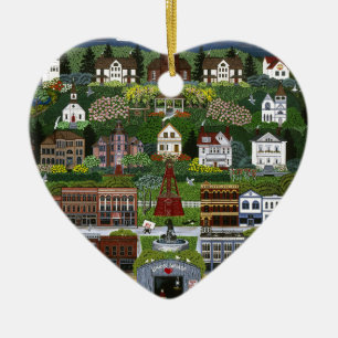 Historic Port Townsend, Washington Ceramic Tree Decoration