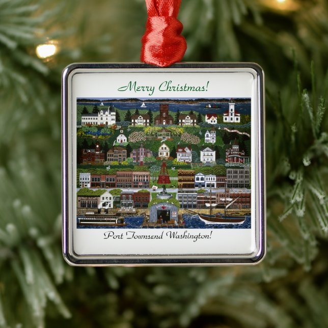 Historic Port Townsend, Washington Metal Ornament (Tree)