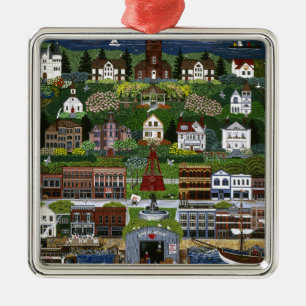 Historic Port Townsend, Washington Metal Tree Decoration
