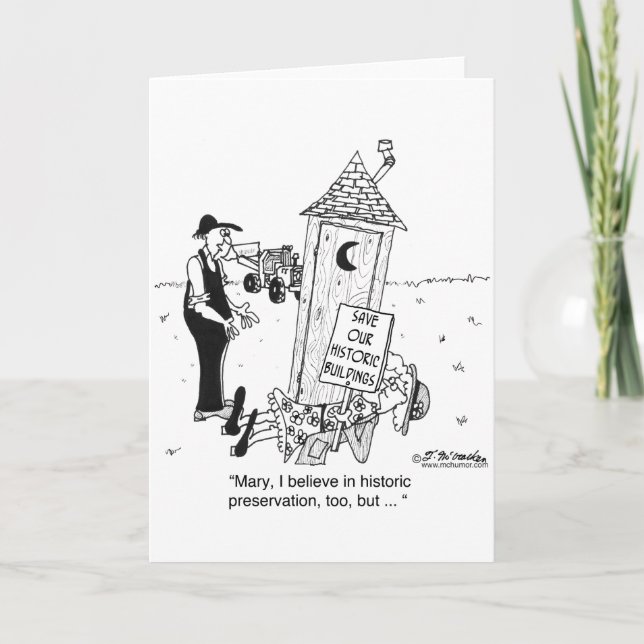 Historic Preservation of Outhouses? Card (Front)