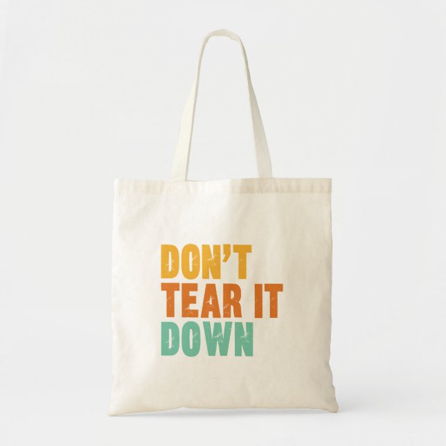 Historic Preservation, Old Building Hugger Tote Bag (Front)