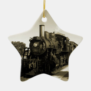 Historic Railroad Ceramic Ornament