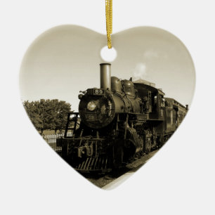 Historic Railroad Ceramic Tree Decoration