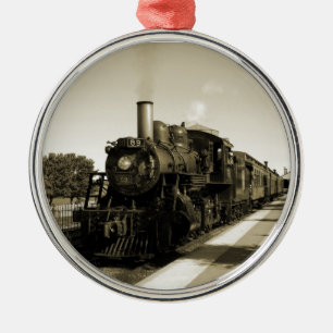 Historic Railroad Metal Tree Decoration