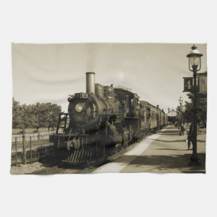 Historic Railroad Tea Towel