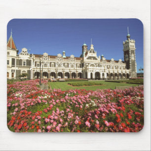 Historic Railway Station, Dunedin, New Zealand Mouse Pad