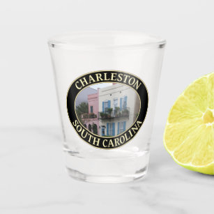 Historic Rainbow Row Homes, Charleston, SC Shot Glass