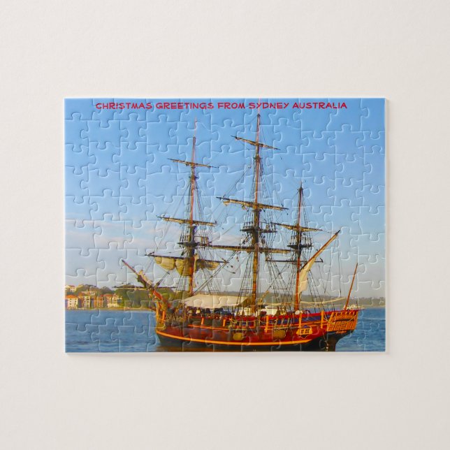 Historic Replica Sailing Ship Sydney Jigsaw Puzzle (Horizontal)