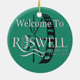 Historic, Roswell, Georgia, Christmas, Ornament