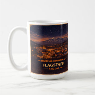 Historic Route 66 Anniversary Flagstaff Night Coffee Mug