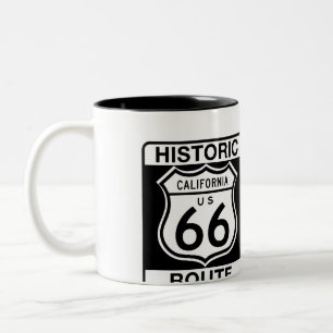 Historic Route 66 - California Two-Tone Coffee Mug