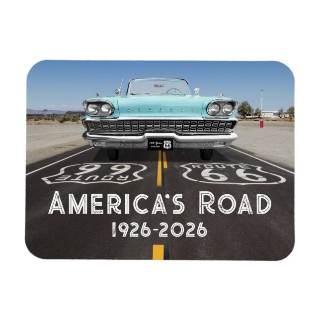 Historic Route 66 Centennial Magnet (Horizontal)