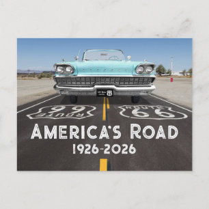 Historic Route 66 Centennial Postcard