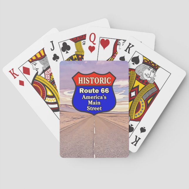 HISTORIC ROUTE 66 Classic Playing Cards (Back)