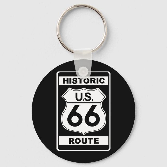 Historic Route 66 Keychain (Front)
