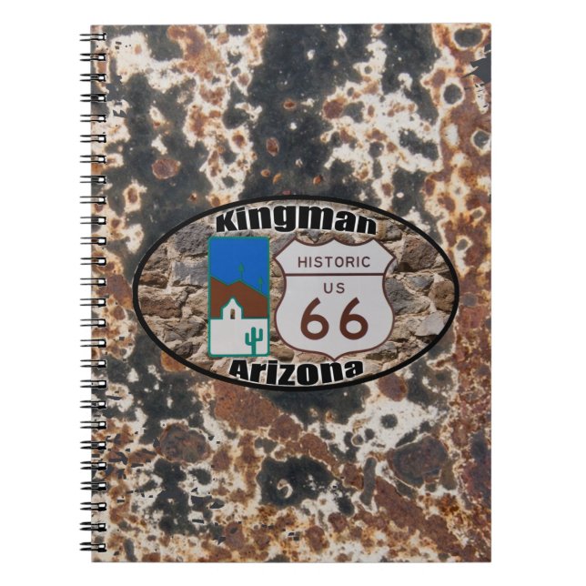 Historic Route 66 ~ Kingman, Arizona Notebook (Front)
