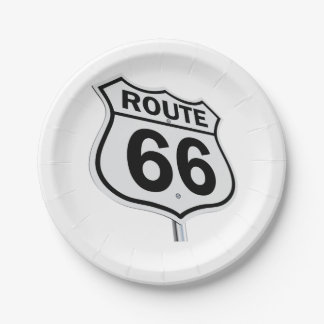 Historic Route 66 Paper plate. Paper Plate