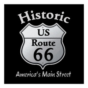 Historic Route 66  _ POSTER PRINT